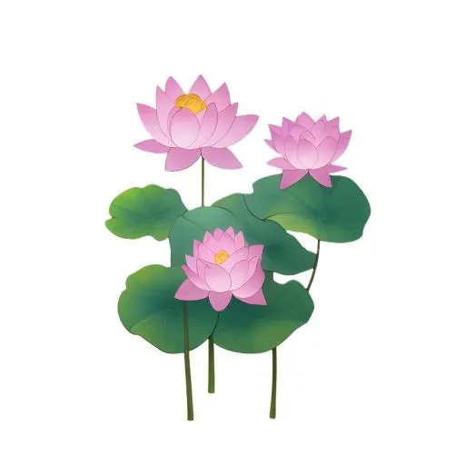 荷花莲花免抠(2048x2048)