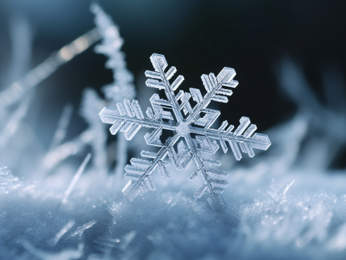 雪花白雪冰摄影图 (3696x2784)