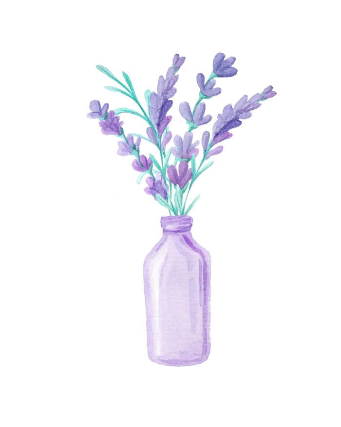 玻璃瓶薰衣草