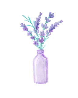 玻璃瓶薰衣草