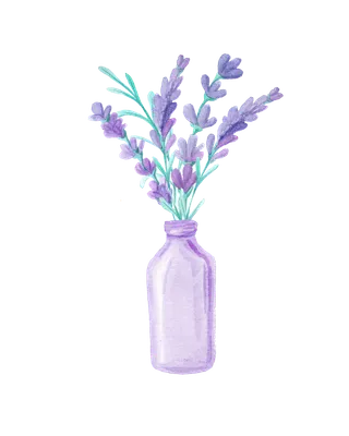 玻璃瓶薰衣草