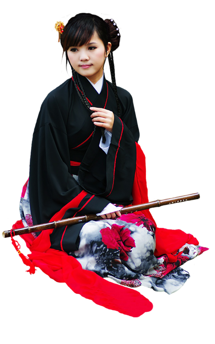 27 (3)免抠元素 免抠摄影 美女 人物 服装 古风 演奏