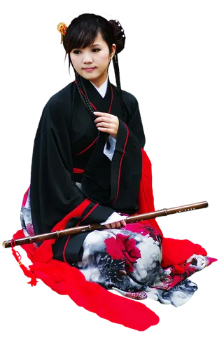 27 (3)免抠元素 免抠摄影 美女 人物 服装 古风 演奏