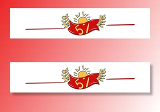 五一劳动节创意分割线设计