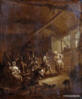 贝瑞，尼可拉斯·皮特兹。谷仓里跳舞的农民