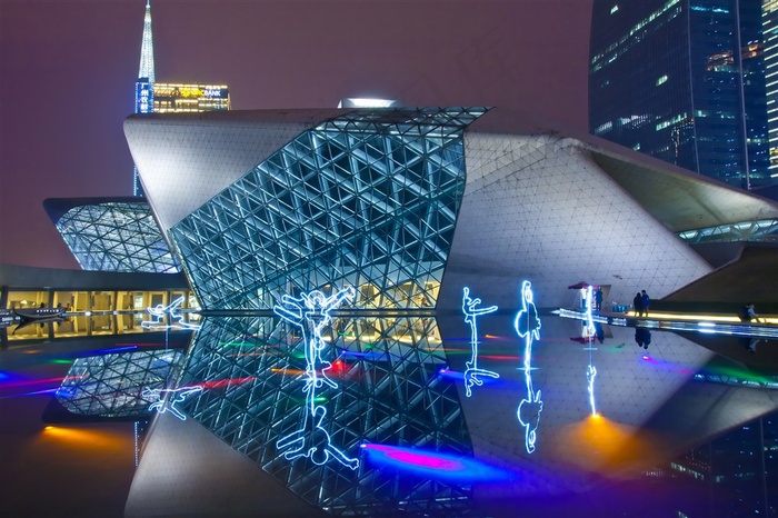 水立方标志性建筑内景