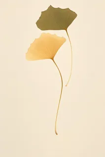 极简复古秋叶背景