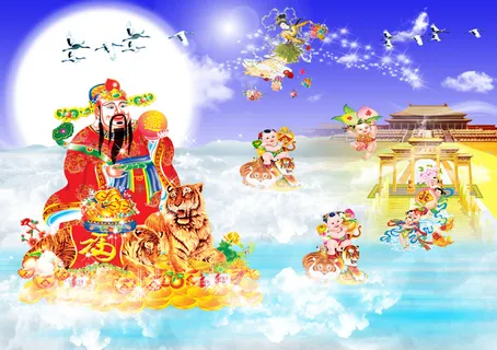 财神上天美丽风景 财神上天美丽风景