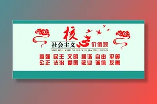 *核心价值观党建文化墙