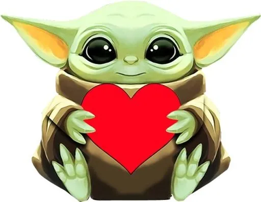 尤达宝贝心 PNG免抠(633x492)