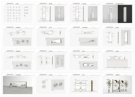 编号：酒店导视牌1