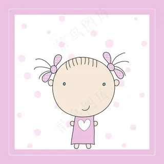 可爱卡通女孩图片