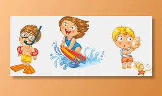 卡通 素材 人物 动画 插图