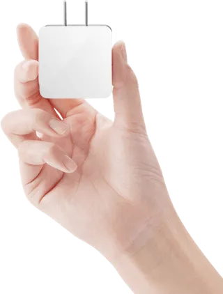 手势免抠png 手拿充电头