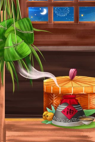 端午节海报背景 