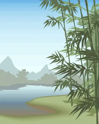 绿色卡通风动画动漫素描写实海报名片图片素材背景13