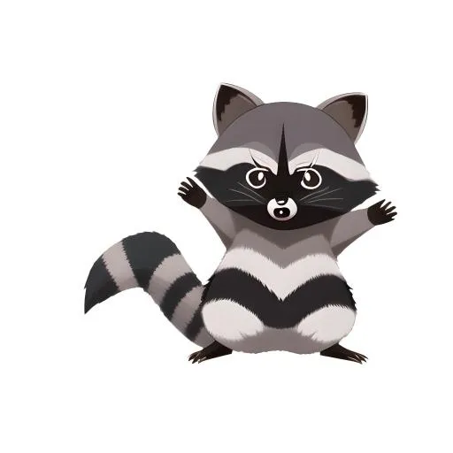 浣熊动物免抠(2048x2048)