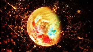 元宇宙世界天空背景墙风景