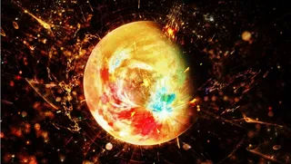 元宇宙世界天空背景墙风景