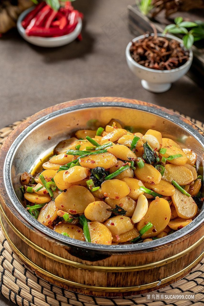 素炒马铃薯美食图片