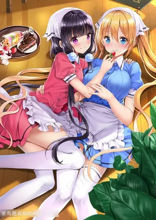 日本可爱女仆姐妹动漫图片