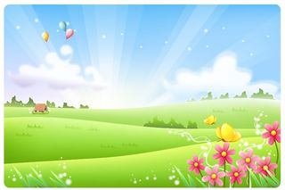 欢迎春天到花开风景