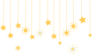 免扣元素  星星卡通儿童手绘装饰边框