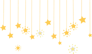 免扣元素  星星卡通儿童手绘装饰边框