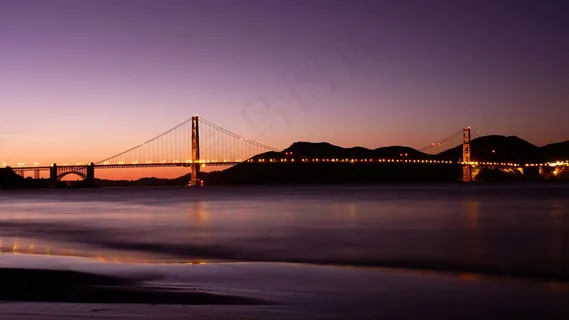 暮色中的大桥 暮色中的大桥