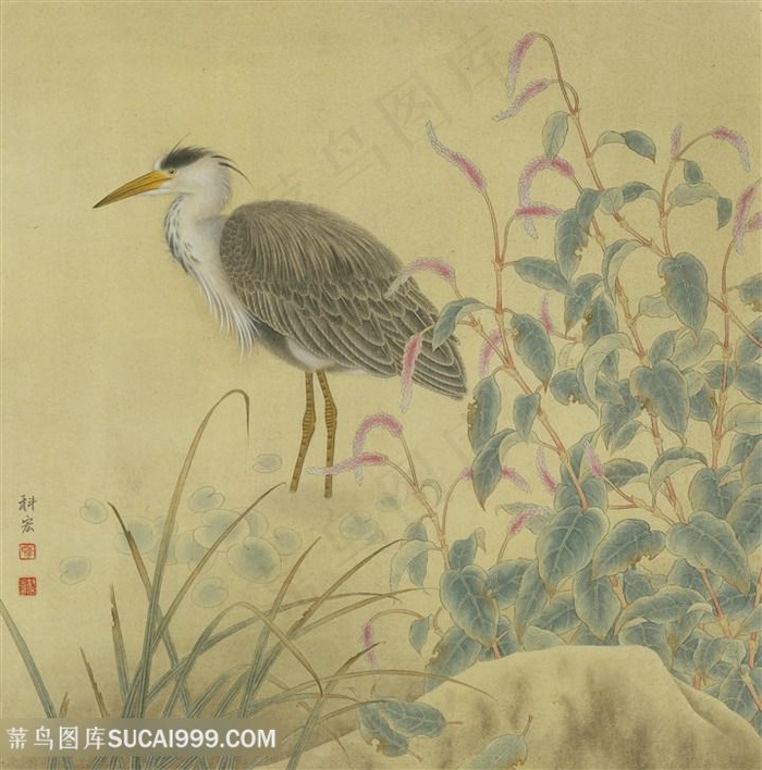 李科宏高清现代工笔画秋思国画图片