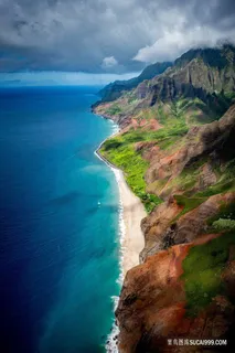 唯美蓝色海岸风光图片 唯美蓝色海岸风光图片
