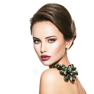 性感红唇外国美女写真高清摄影