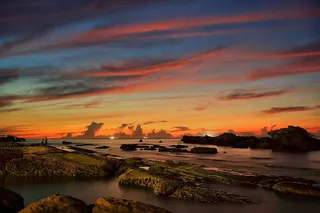 海岸风景摄影图.