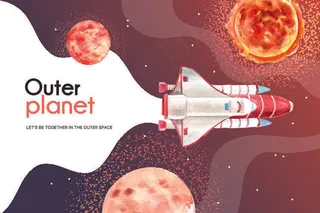 太空宇航员插画