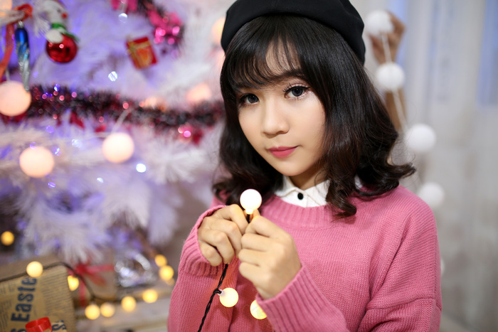 清新唯美可爱的女孩摄影图片