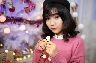 清新唯美可爱的女孩摄影图片