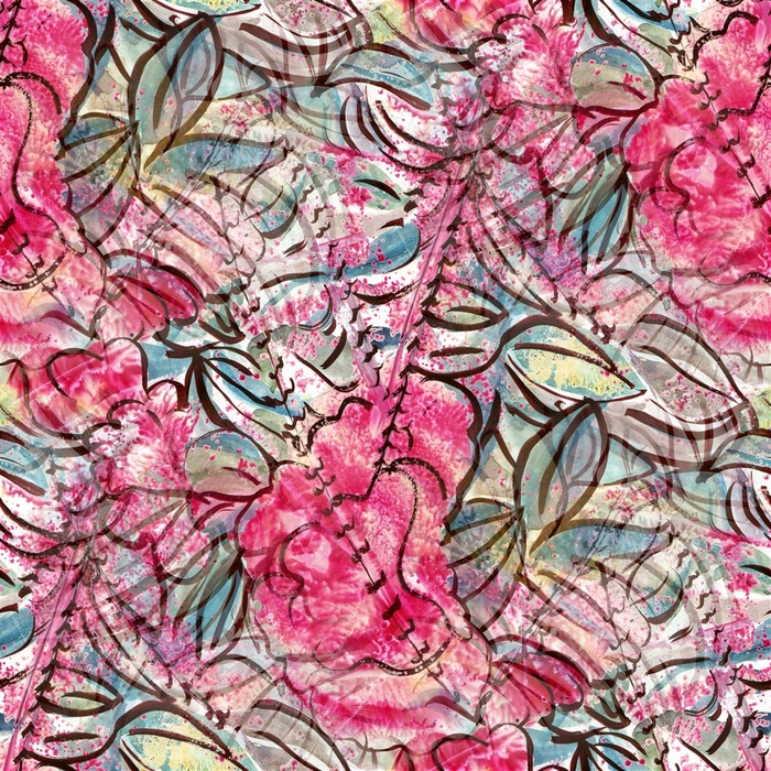 抽象画铅笔画花朵背景高清图片