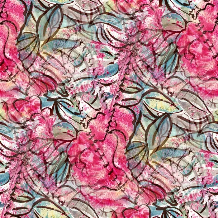 抽象画铅笔画花朵背景高清图片