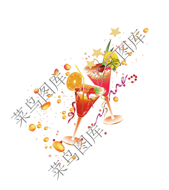 花果茶矢量图ai矢量模版下载