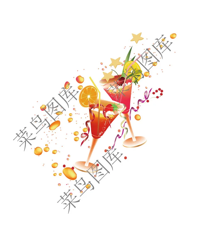 花果茶矢量图ai矢量模版下载