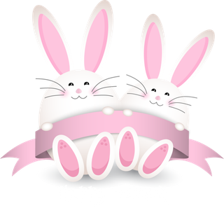 复活节装饰元素插画可爱清新风格贴纸(27)