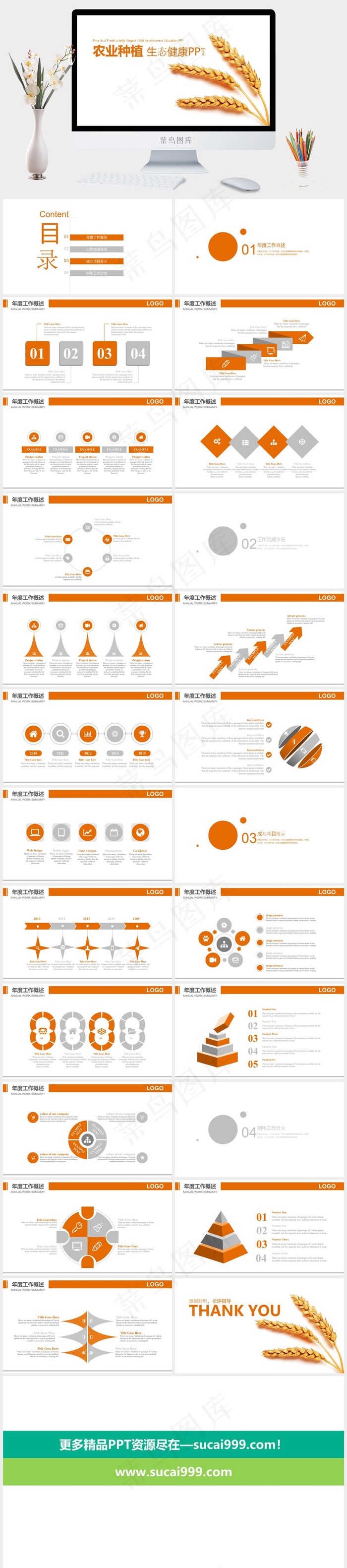 农业种植农产品推广展示PPT模板