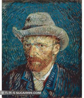 世界名画梵高自画像