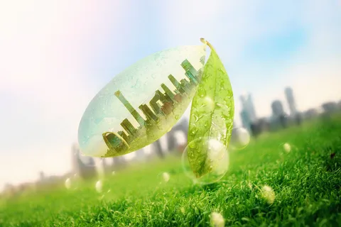 高清创意绿色环保背景图片公益海报展板宣传PSD分层平面设计素材