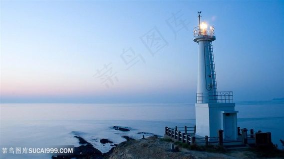 唯美海景灯塔壁纸