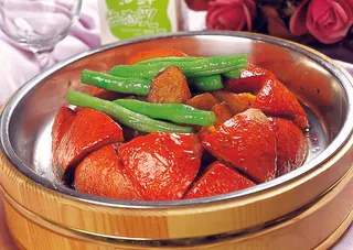 92CC013红薯南瓜焖豆角