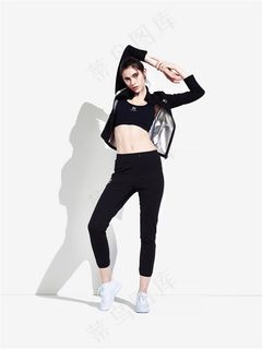 运动服外国女模特