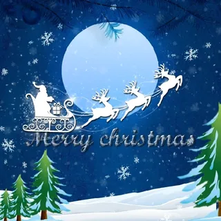 圣诞节麋鹿背景风景 圣诞节麋鹿背景风景