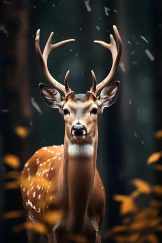 鹿斑点简约背景