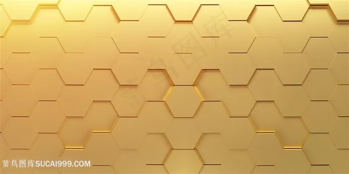 金色立体背景
